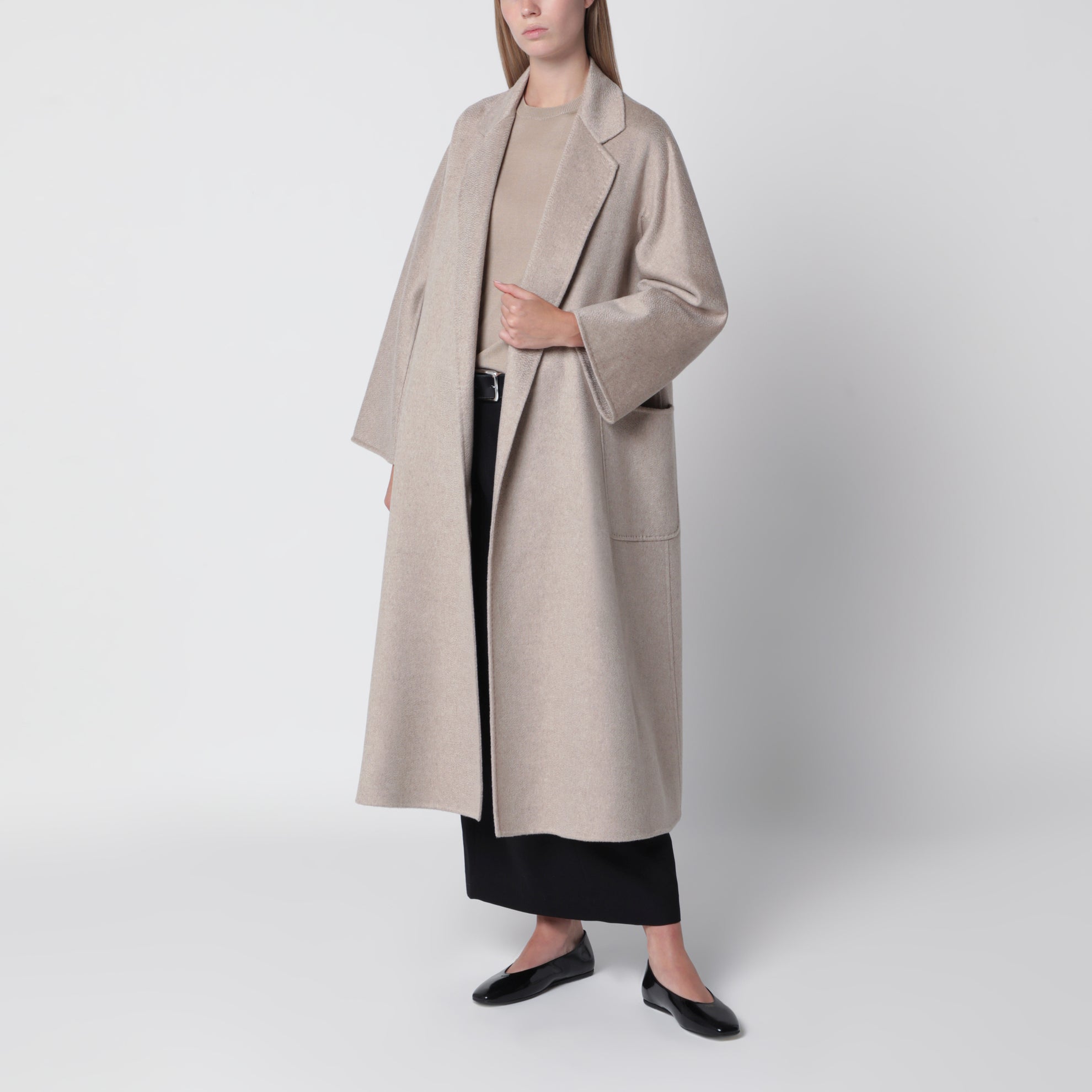 Ludmilla Icon Coat in sand cashmere