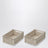 Set of two sand-colored Weston foldable containers