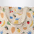 Große beige Tote Bag aus Baumwolle mit Fruits Print