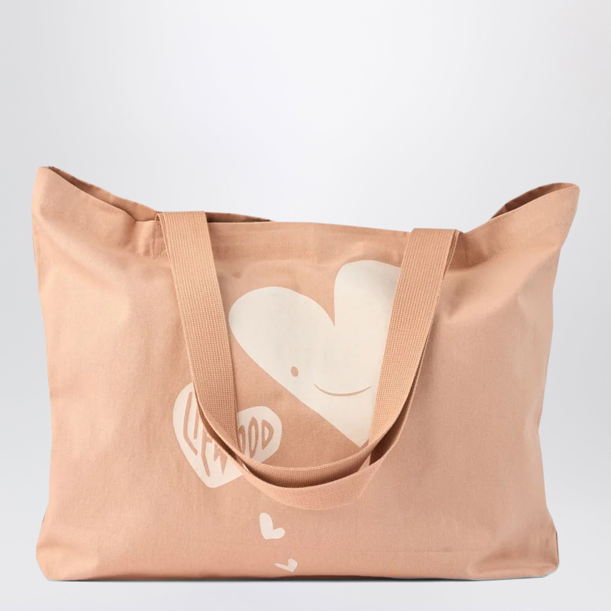 Große rosa Tote Bag aus Baumwolle