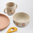 Vivi tableware set in pink/sand Cats and Dogs