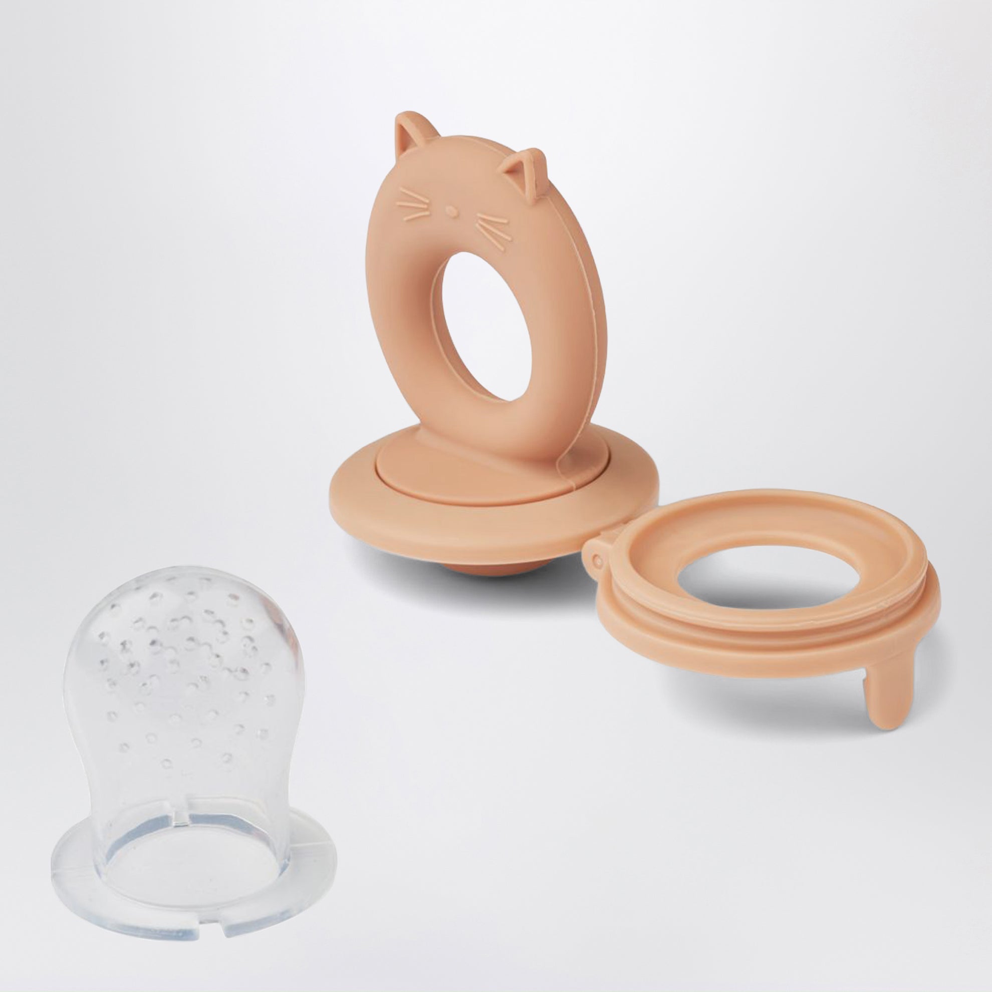 Set aus zwei Miranda Lebensmittelbehältern in Rosa/Écru