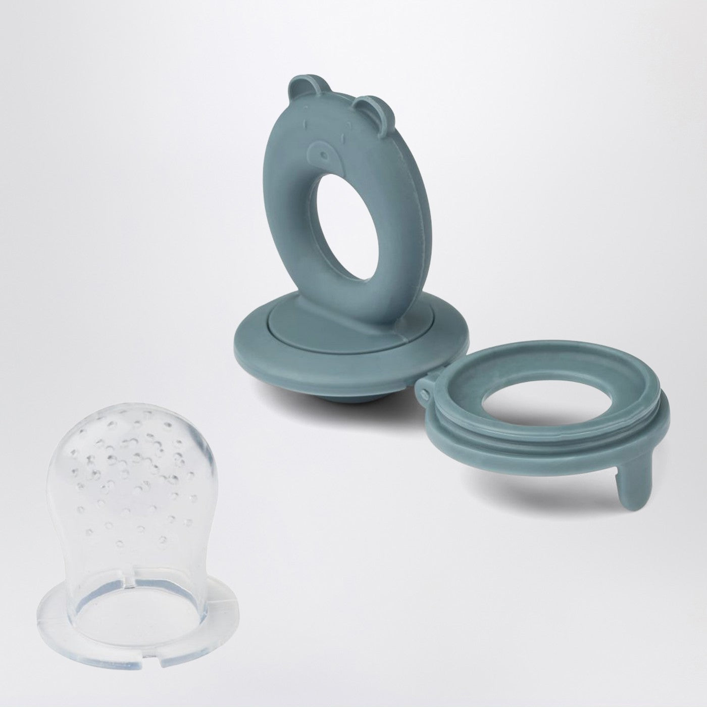 Set of two Miranda food containers in blue/grey