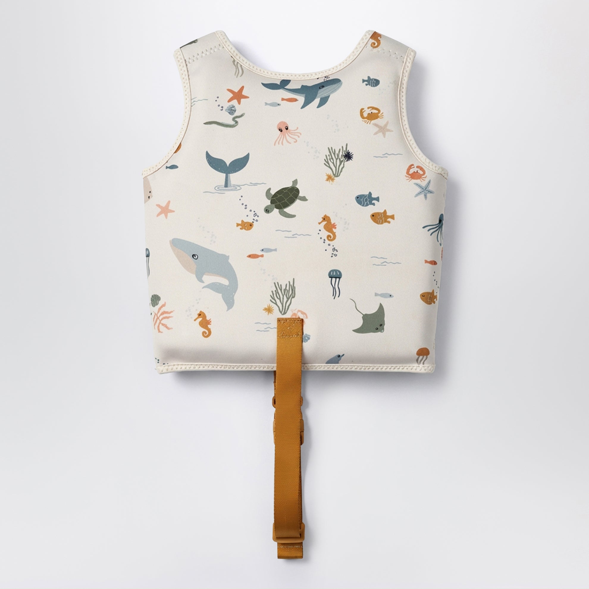 Dove swim vest with marine print