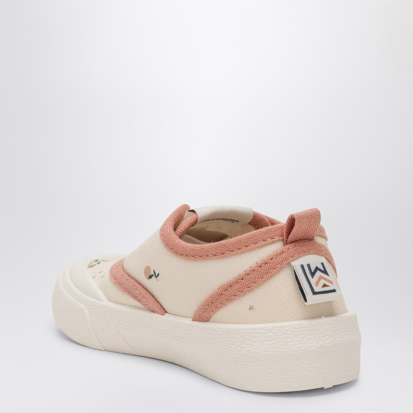 Sneaker Danilo peach colour in canvas