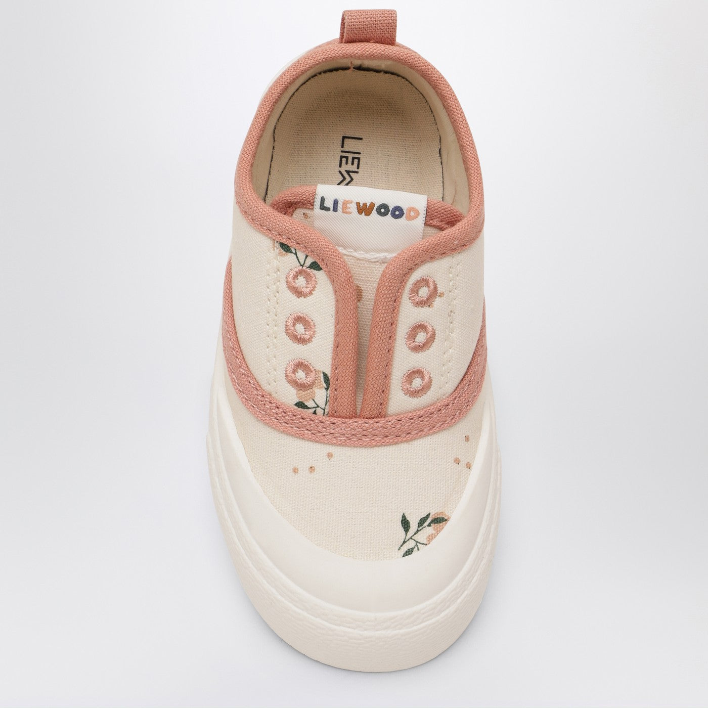 Sneaker Danilo peach colour in canvas