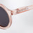 Runde Darla Sonnenbrille in transparentem Rosa