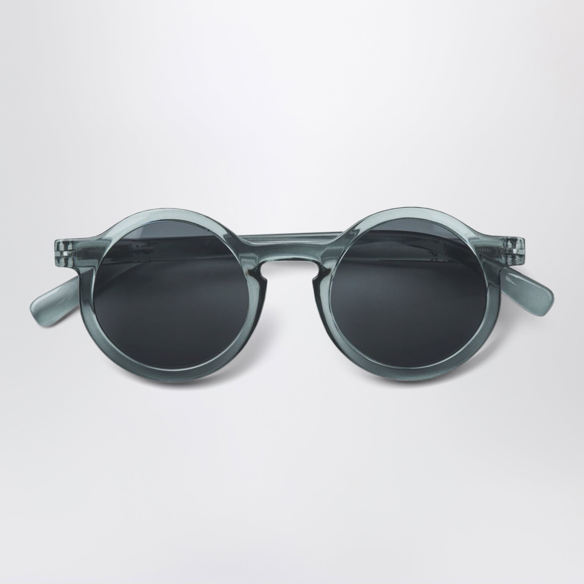 Blue transparent Darla round sunglasses