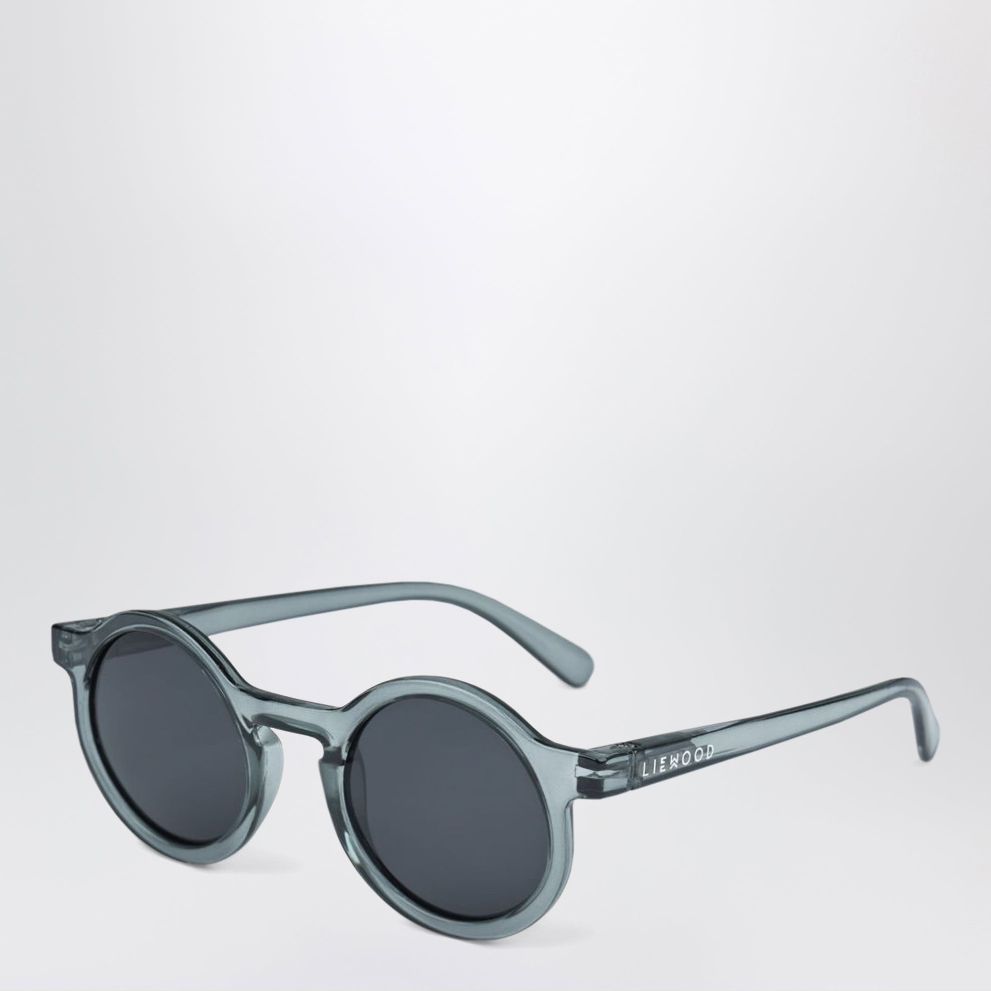 Blue transparent Darla round sunglasses