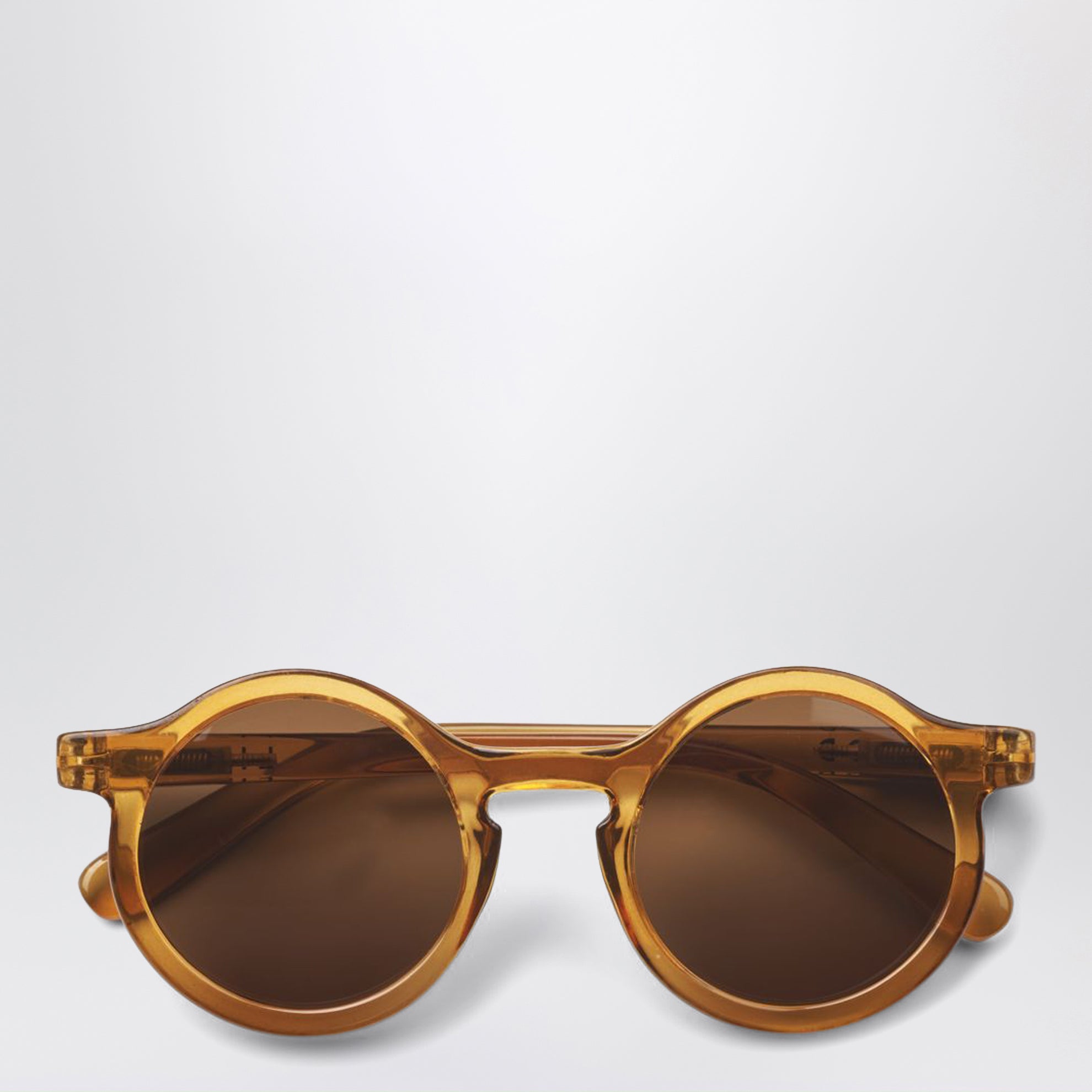 Runde Sonnenbrille Darla in Senfgelb