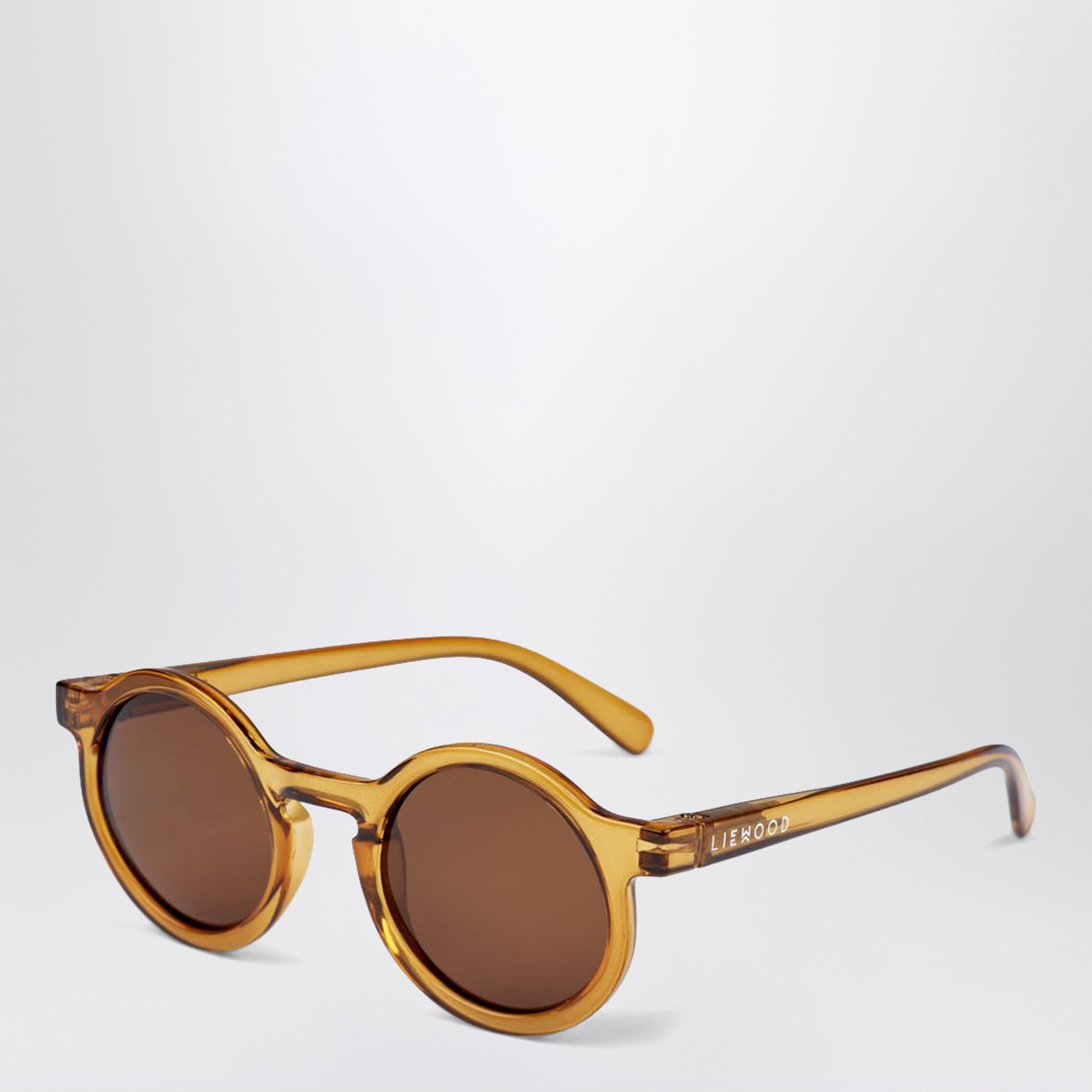 Runde Sonnenbrille Darla in Senfgelb