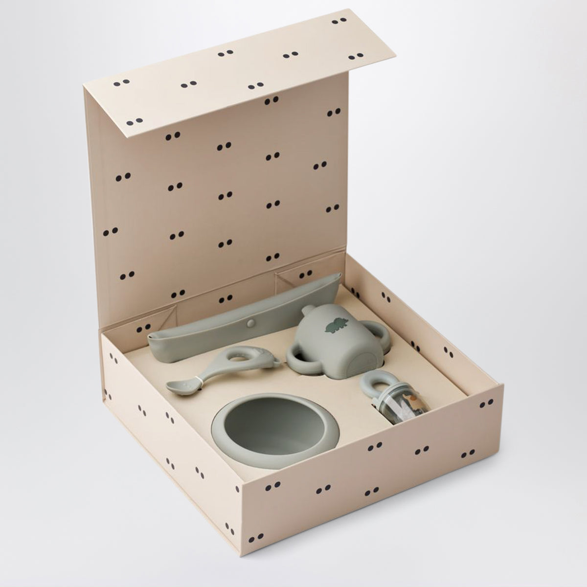 Set repas Mileah bleu en silicone