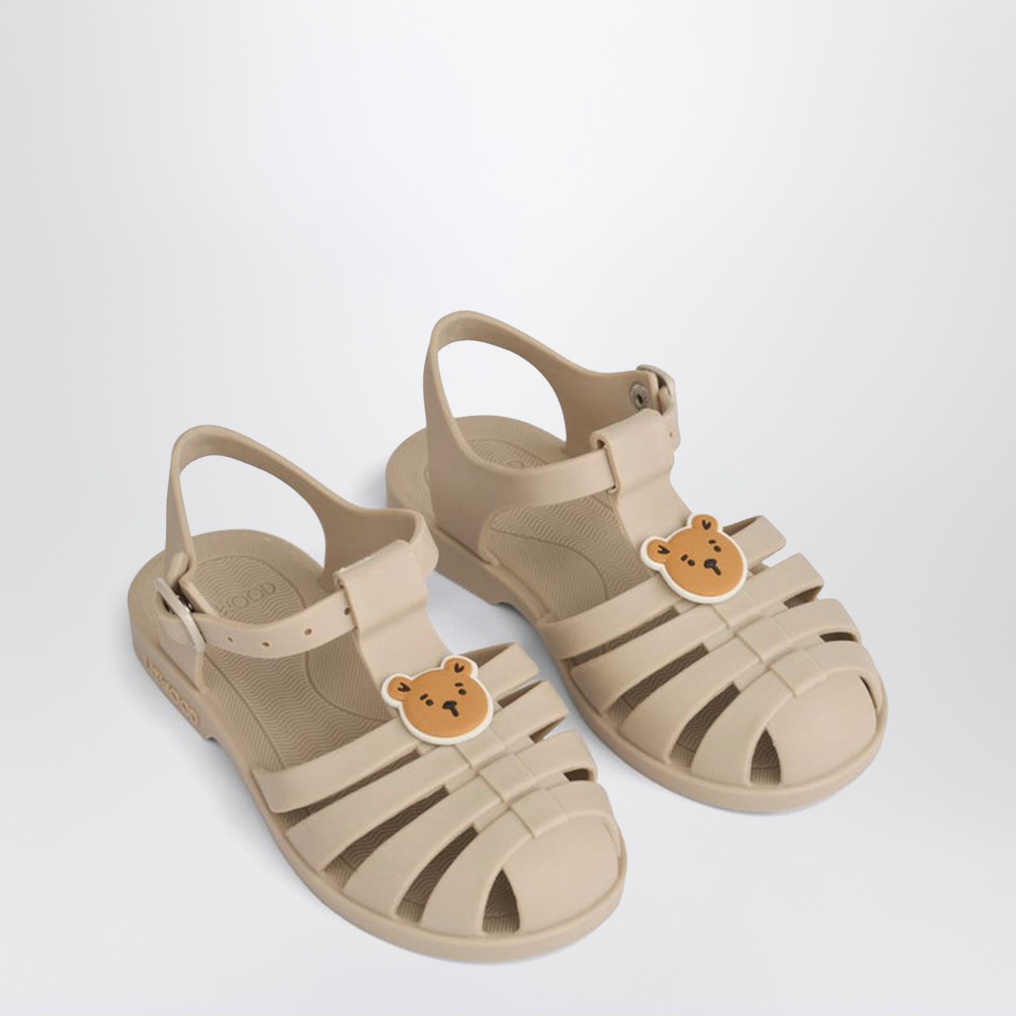 Sandales Bre beige sable avec charm ourson