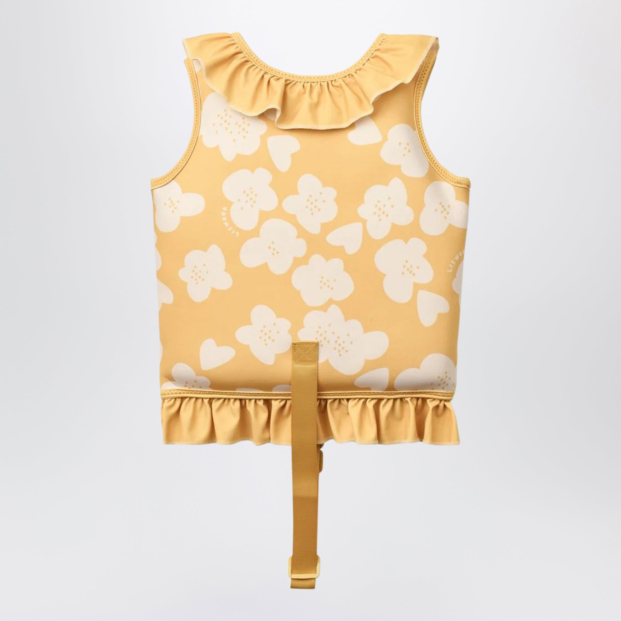 Gelbe Schwimmweste mit Blumenprint