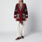 Cardigan Icon jacquard in navy blue cashmere