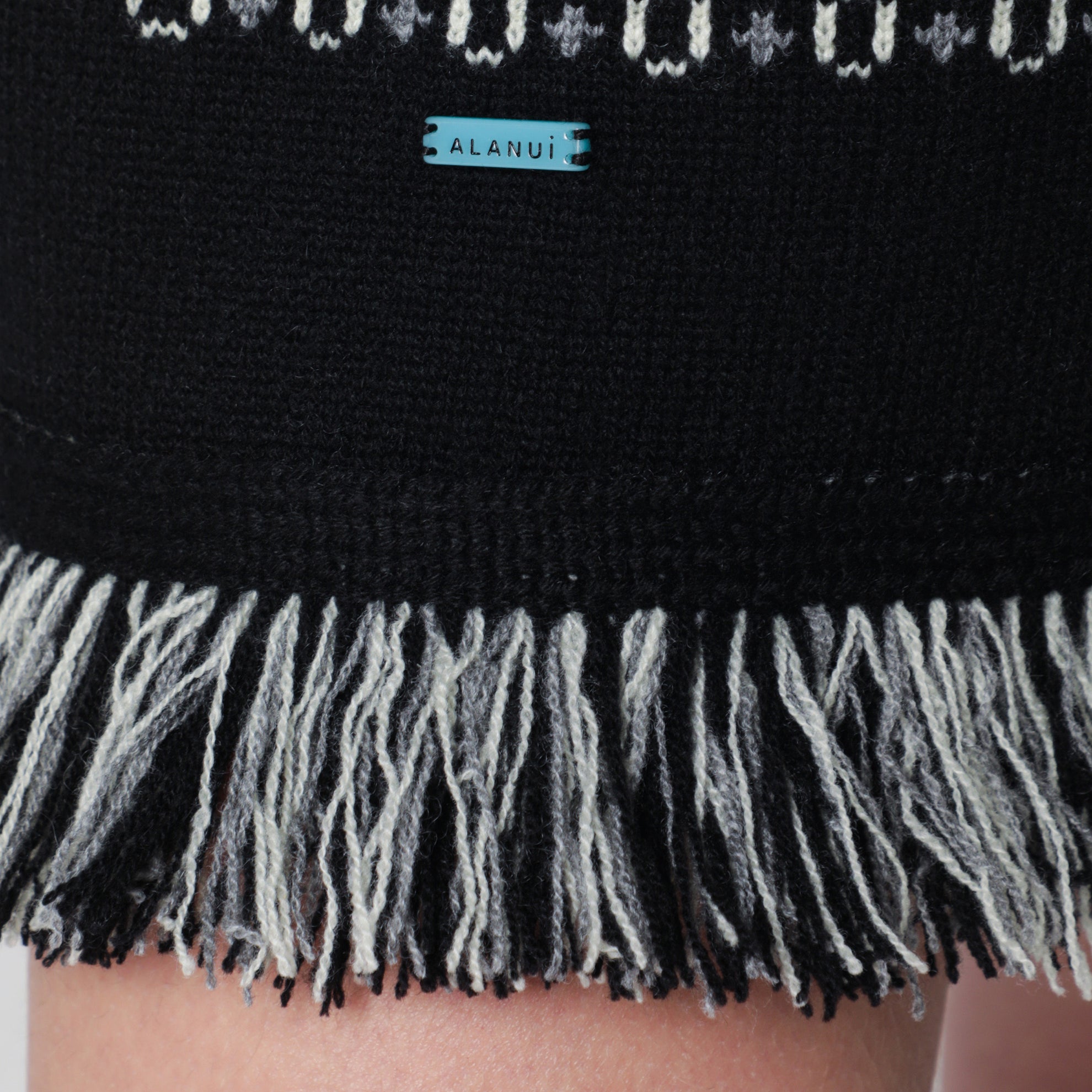 Cardigan jacquard Bandana noir