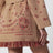 Cardigan jacquard bandana beige