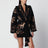 Cardigan Island Roots Foulard schwarz-beige aus Wollmix