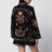 Cardigan Island Roots Foulard schwarz-beige aus Wollmix