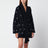 Echoes of the Bandana navy blue wool cardigan