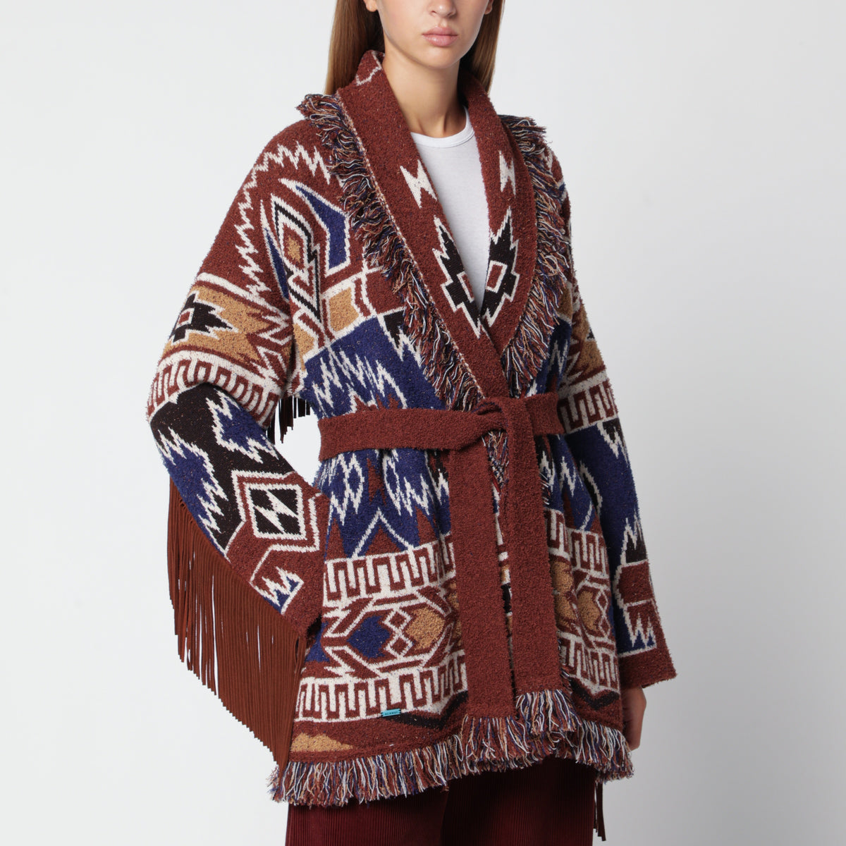 Amazing Journey blue virgin wool cardigan