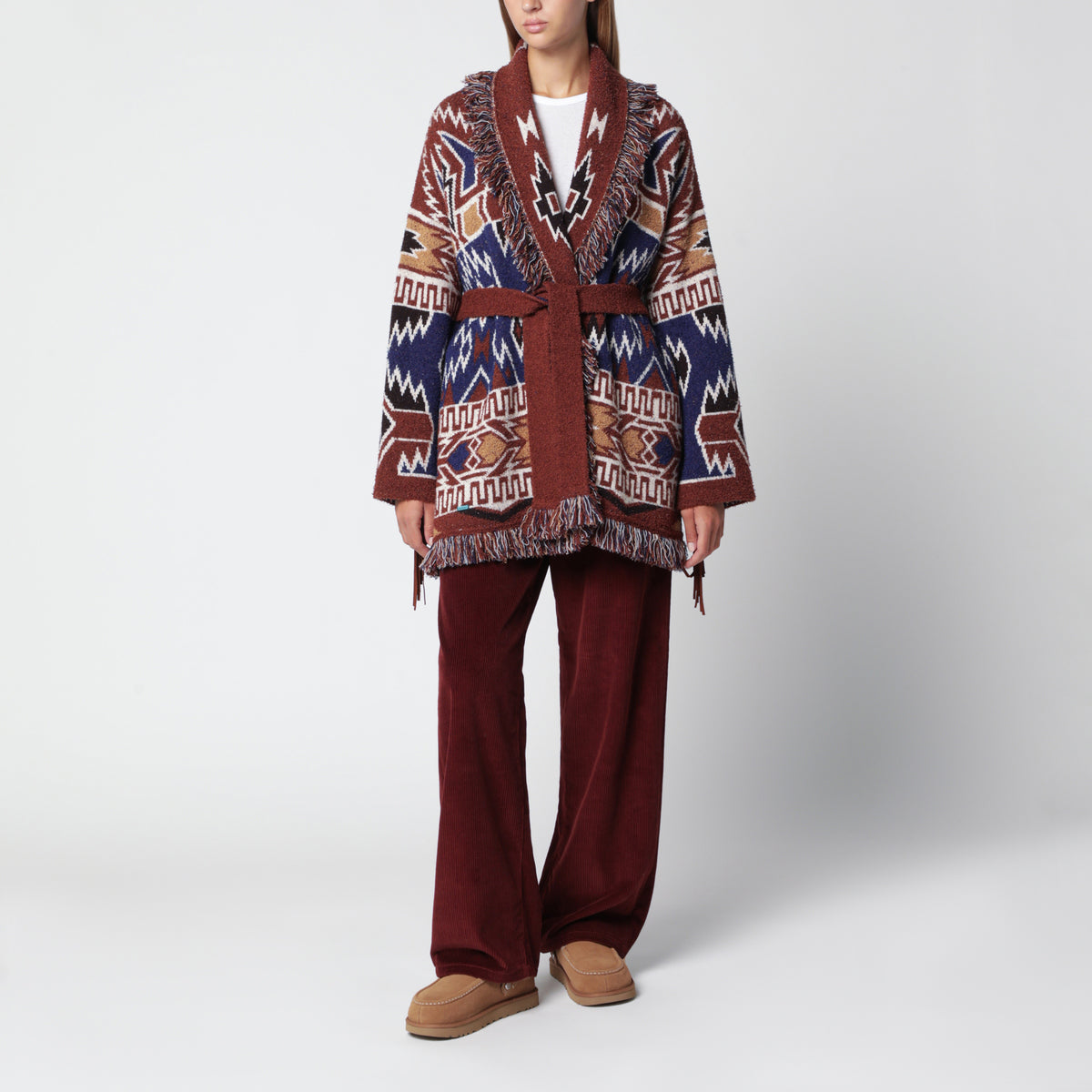 Amazing Journey blue virgin wool cardigan