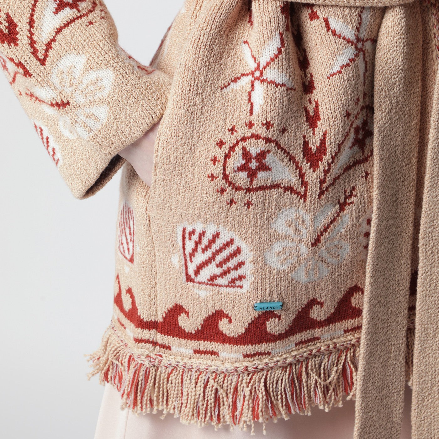 Cardigan Echoes Of The Island coloris sable