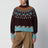 Pull Sweet Winter bordeaux en laine vierge