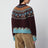 Pull Sweet Winter bordeaux en laine vierge