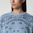 Maglione con motivo jacquard bandana azzurro