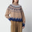 Dolcevita Sweet Winter beige e blu in lana