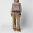 Dolcevita Sweet Winter beige e blu in lana