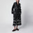 Cardigan lungo jacquard bandana nero
