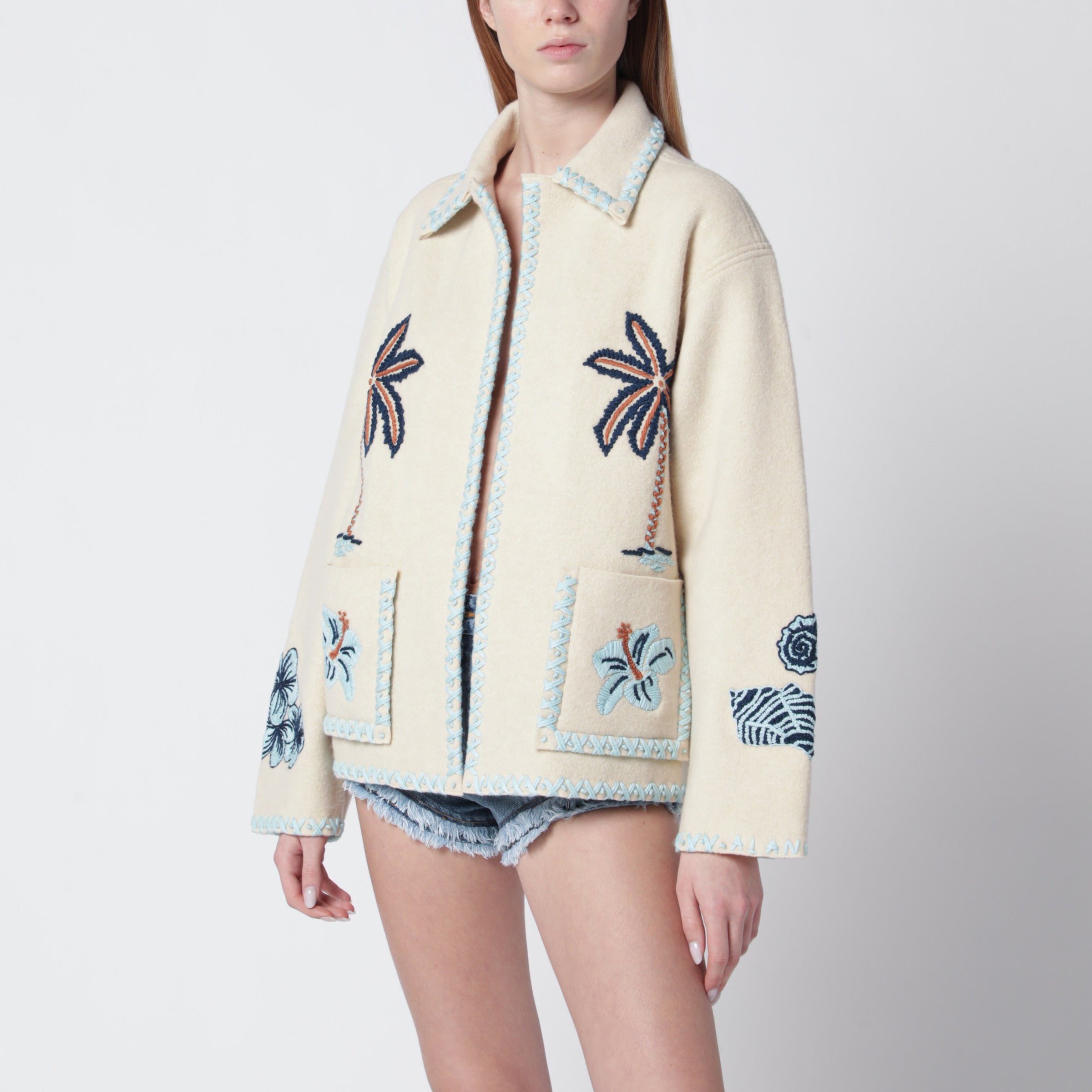Alanui Sand-colored wool Remember Me jacket | TheDoubleF