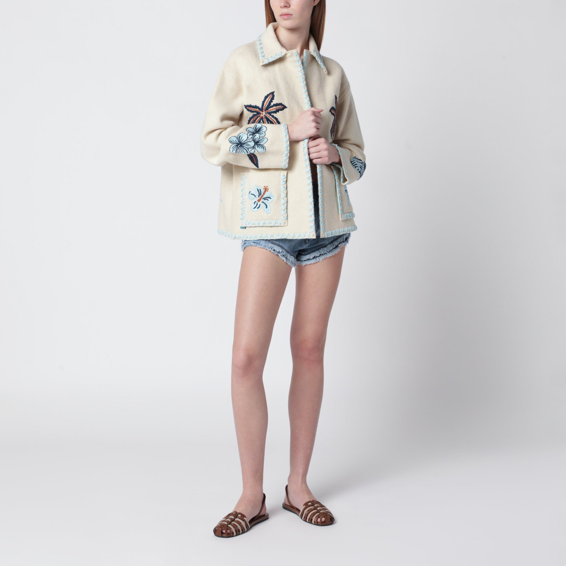 Sand-colored wool Remember Me jacket