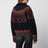 Schwarzer Jacquard-Cardigan aus Wolle