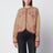 Veste Bandana en jacquard de laine beige multicolore