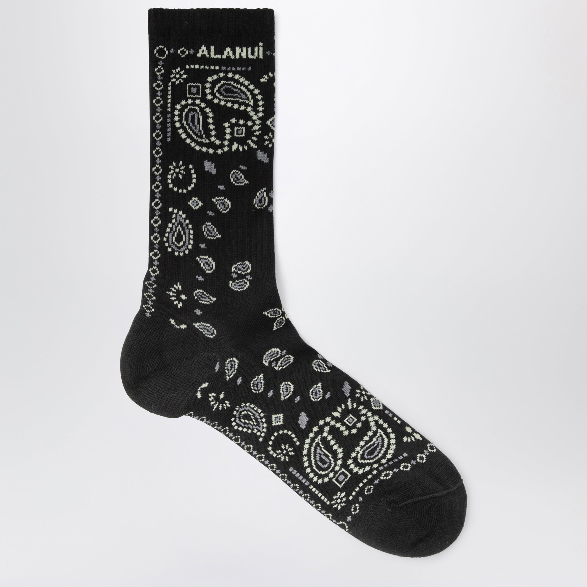 Calzini con motivo bandana in misto cotone neri