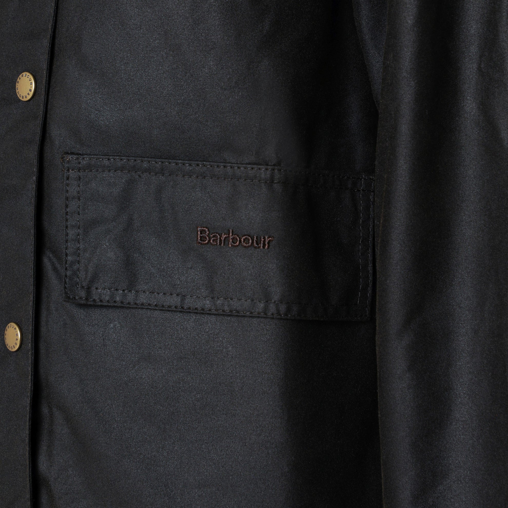 Navy blue waxed cotton jacket