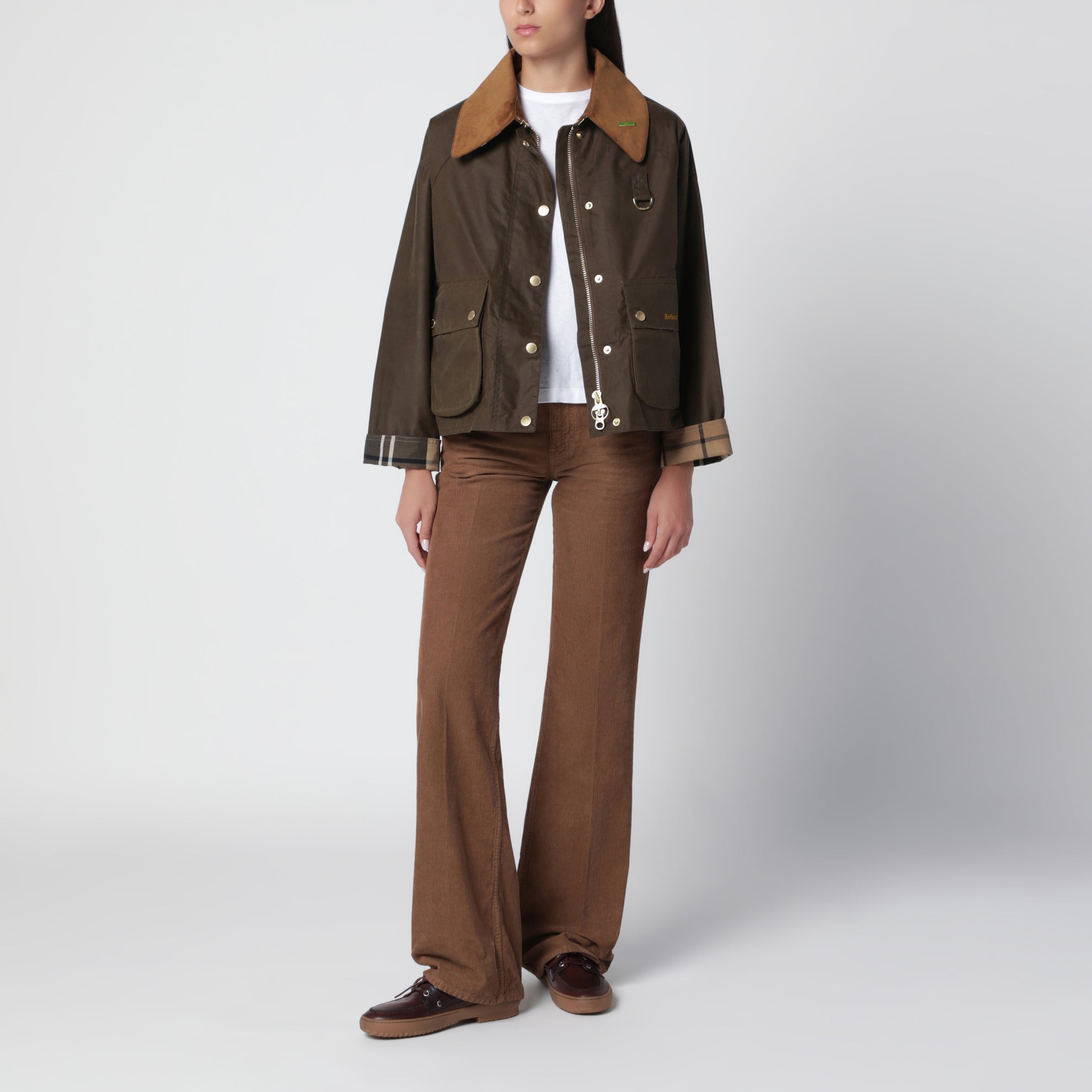 Hazelnut brown waxed cotton jacket