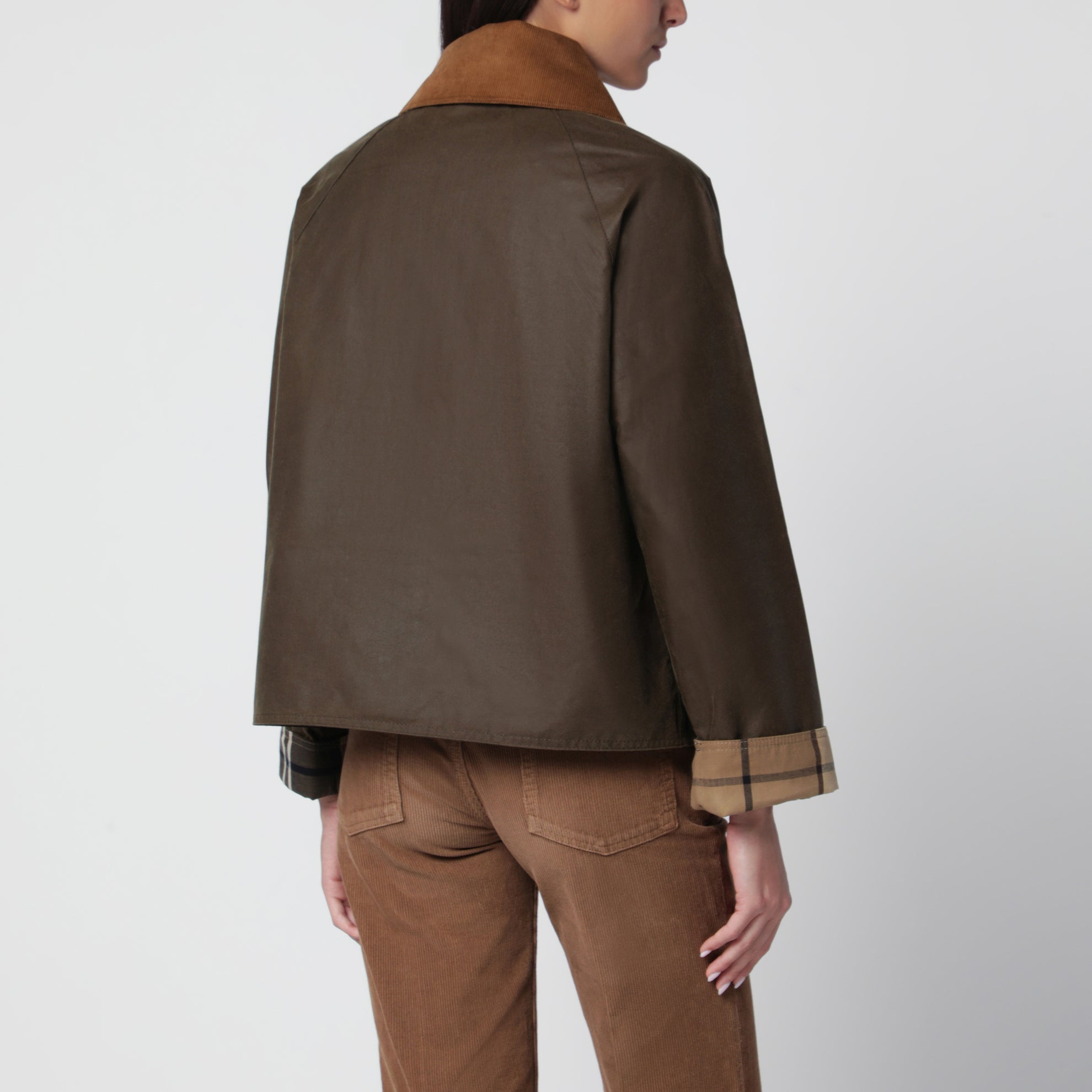 Hazelnut brown waxed cotton jacket