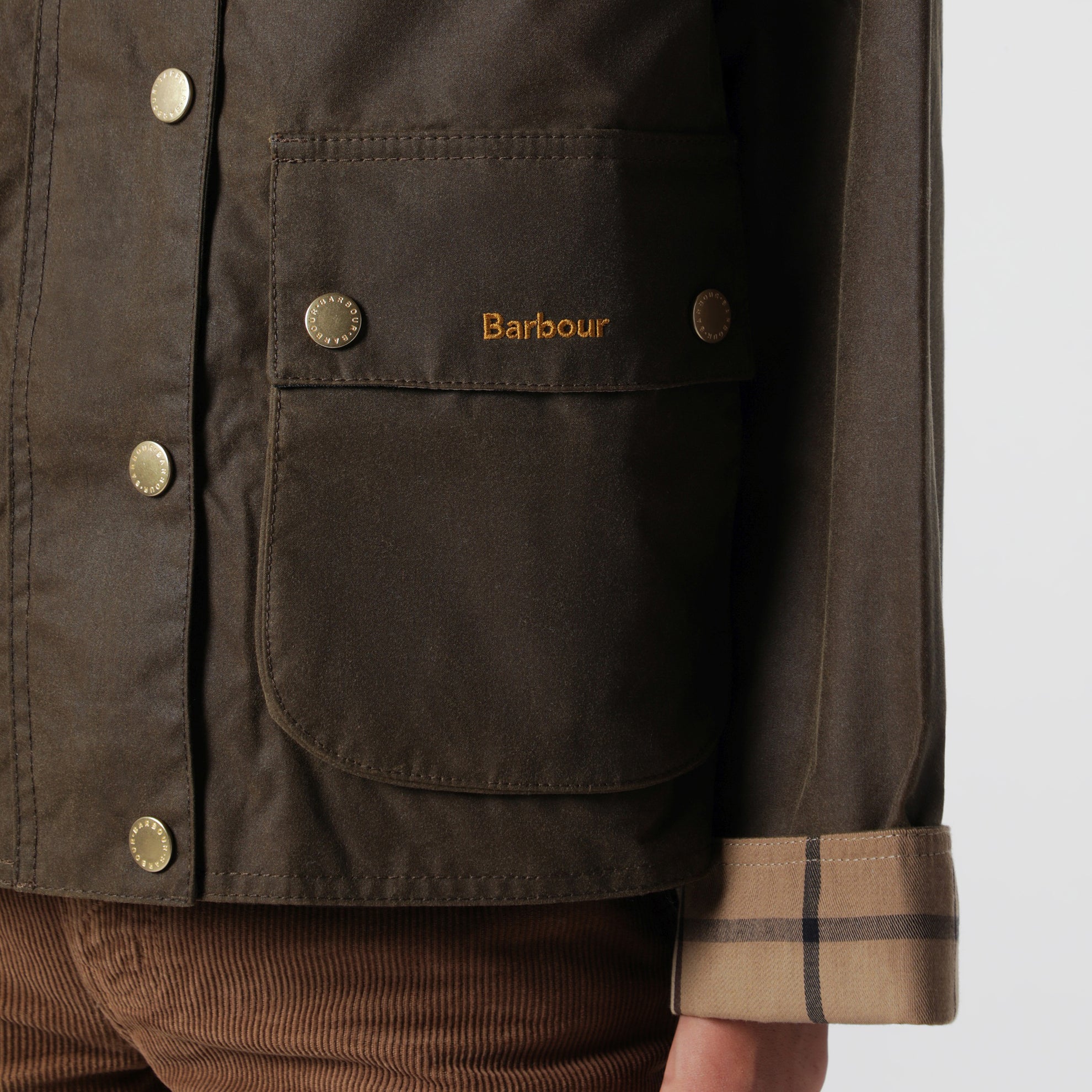 Hazelnut brown waxed cotton jacket
