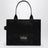 Black canvas large Tote Bag
