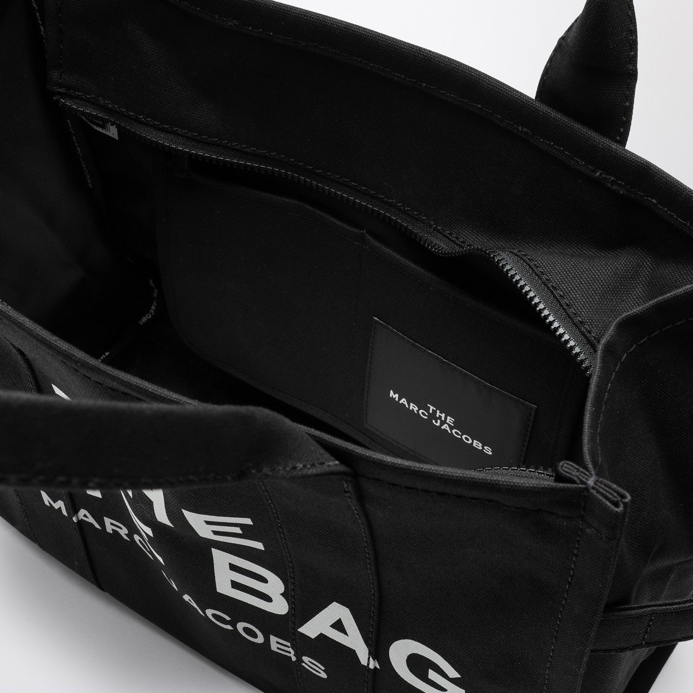 Black canvas large Tote Bag