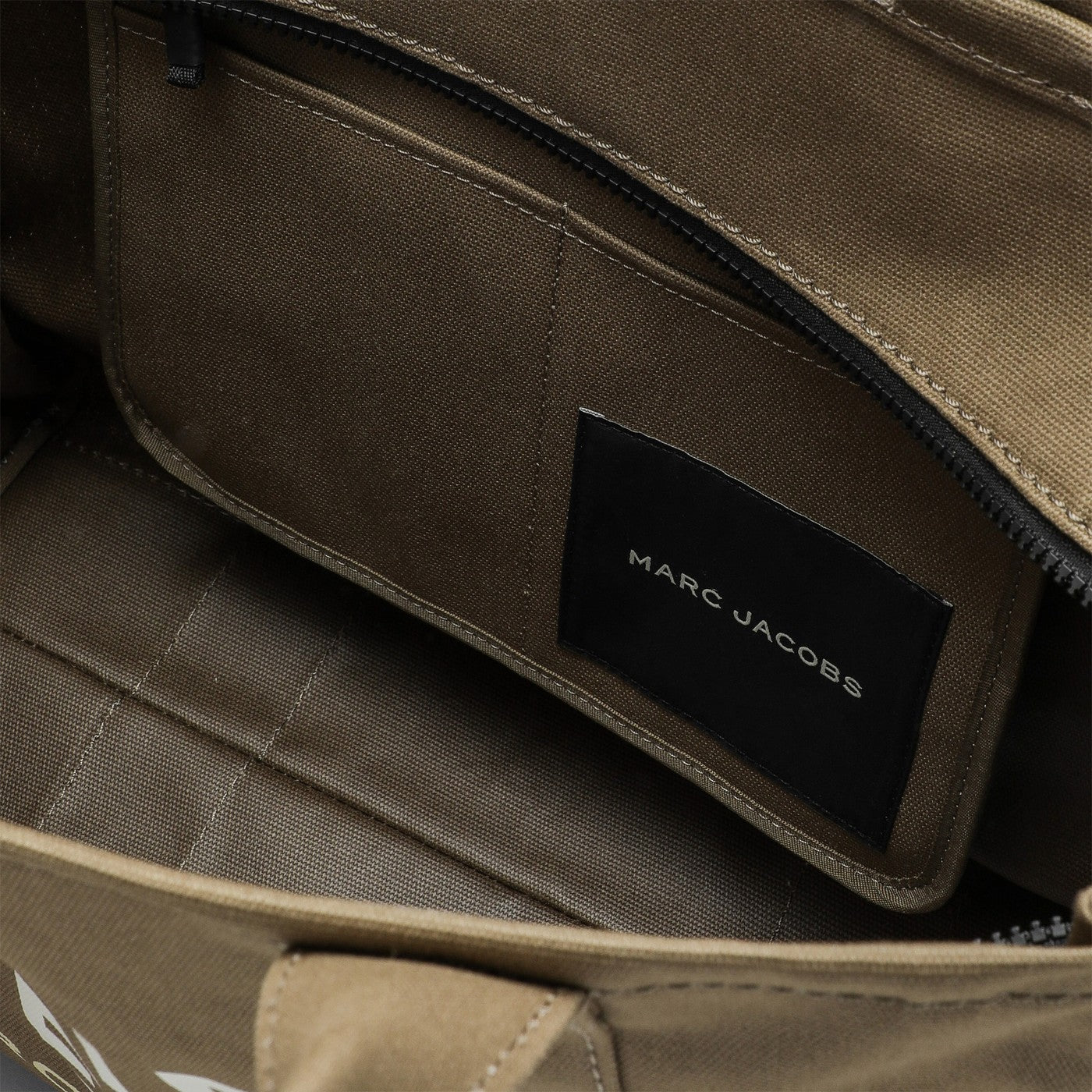 Large Tote Bag verde scura in canvas
