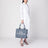 Large Blue Shadow canvas tote bag
