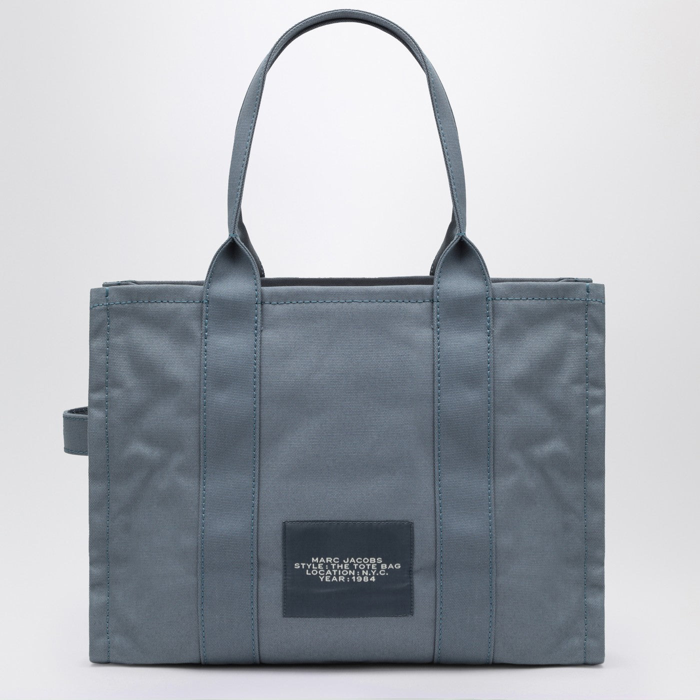 Large Blue Shadow canvas tote bag