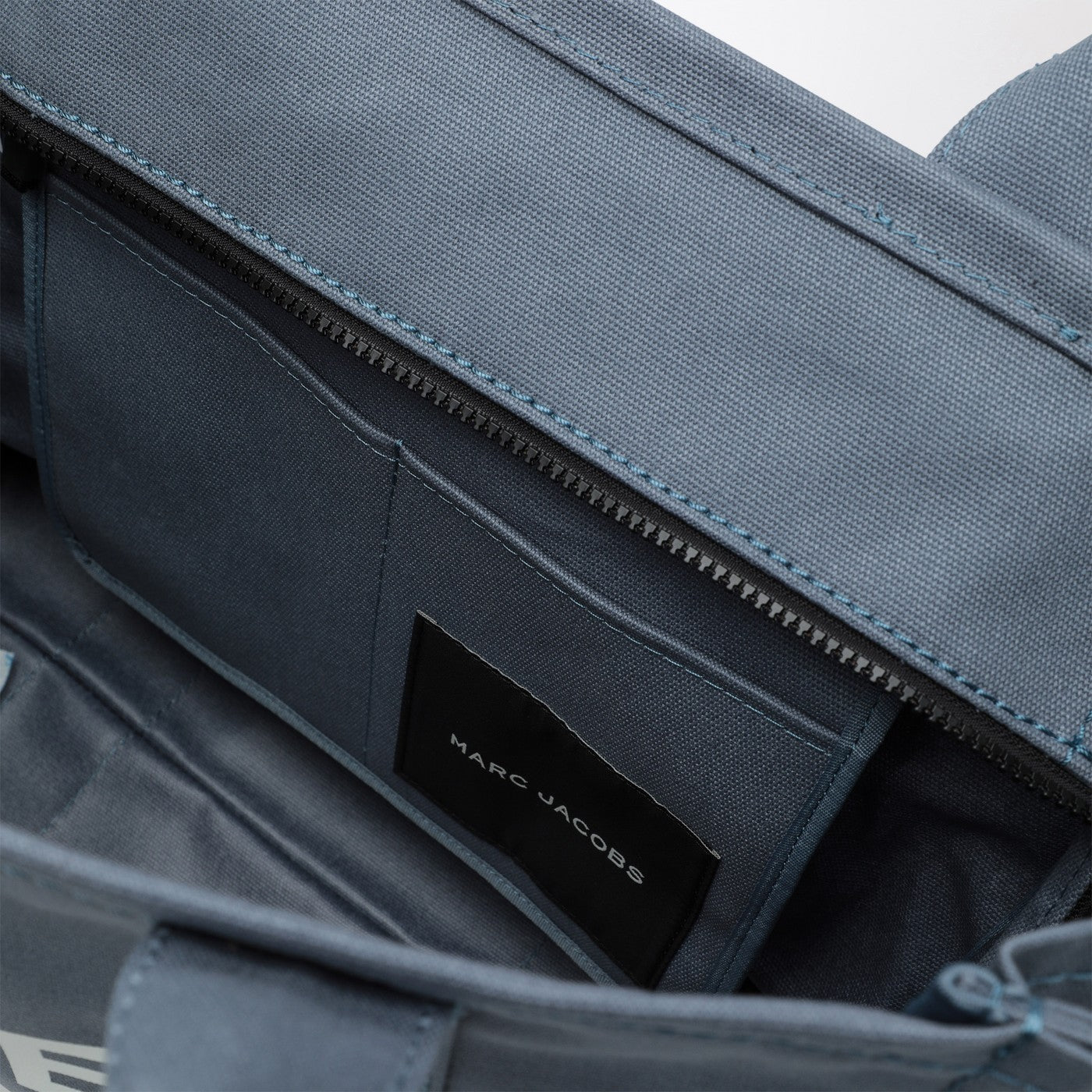 Large Blue Shadow canvas tote bag