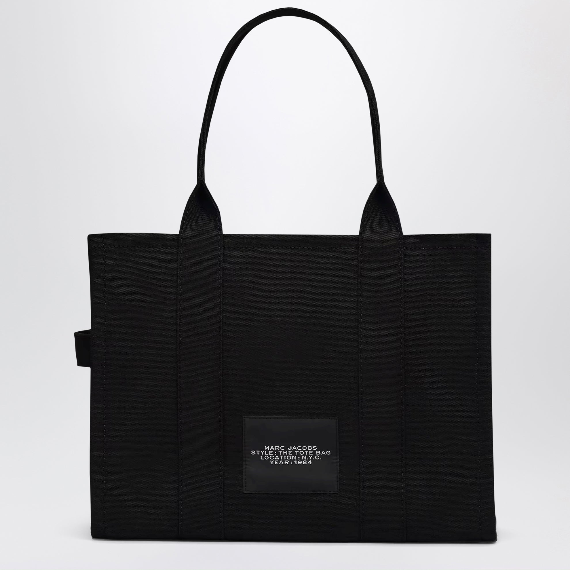 Black canvas large Tote Bag
