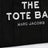 Black canvas large Tote Bag